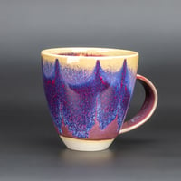 Image 3 of Dark Magenta Flambé Waves - Large Mug