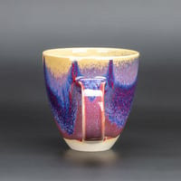 Image 2 of Dark Magenta Flambé Waves - Large Mug