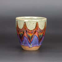 Image 1 of Sage/Blue/Rust Waves - Tumbler