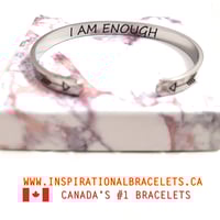 Image 4 of "I Am Enough" Bracelet – Secretly Engraved for Self-Love and Confidence