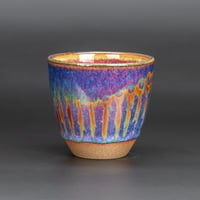 Image 1 of Rainbow Flame Hoops #2 - Espresso/Demitasse