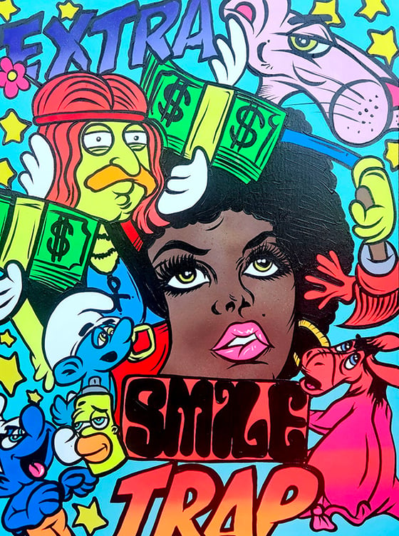 Image of SMILE TRAP POP ART