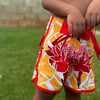 Toddler Board Shorts Red 'Awapuhi