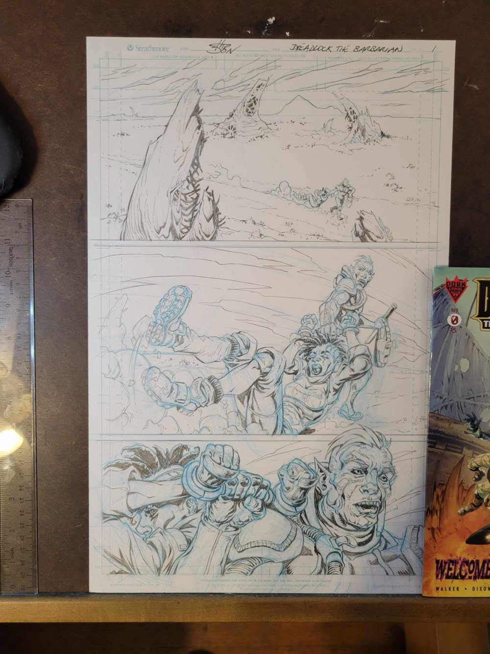 Image of Dreadlock The Barbarian #0 - Original art page 1