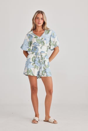 Image of Vanessa Top. Ibiza Print. By Talisman the Label.