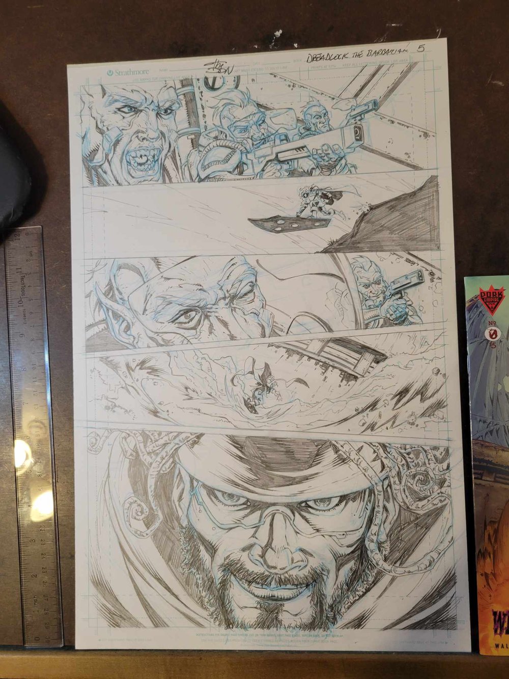 Image of Dreadlock The Barbarian Original art page 5