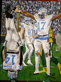 "TOUCHDOWN LIONS "PRINT 