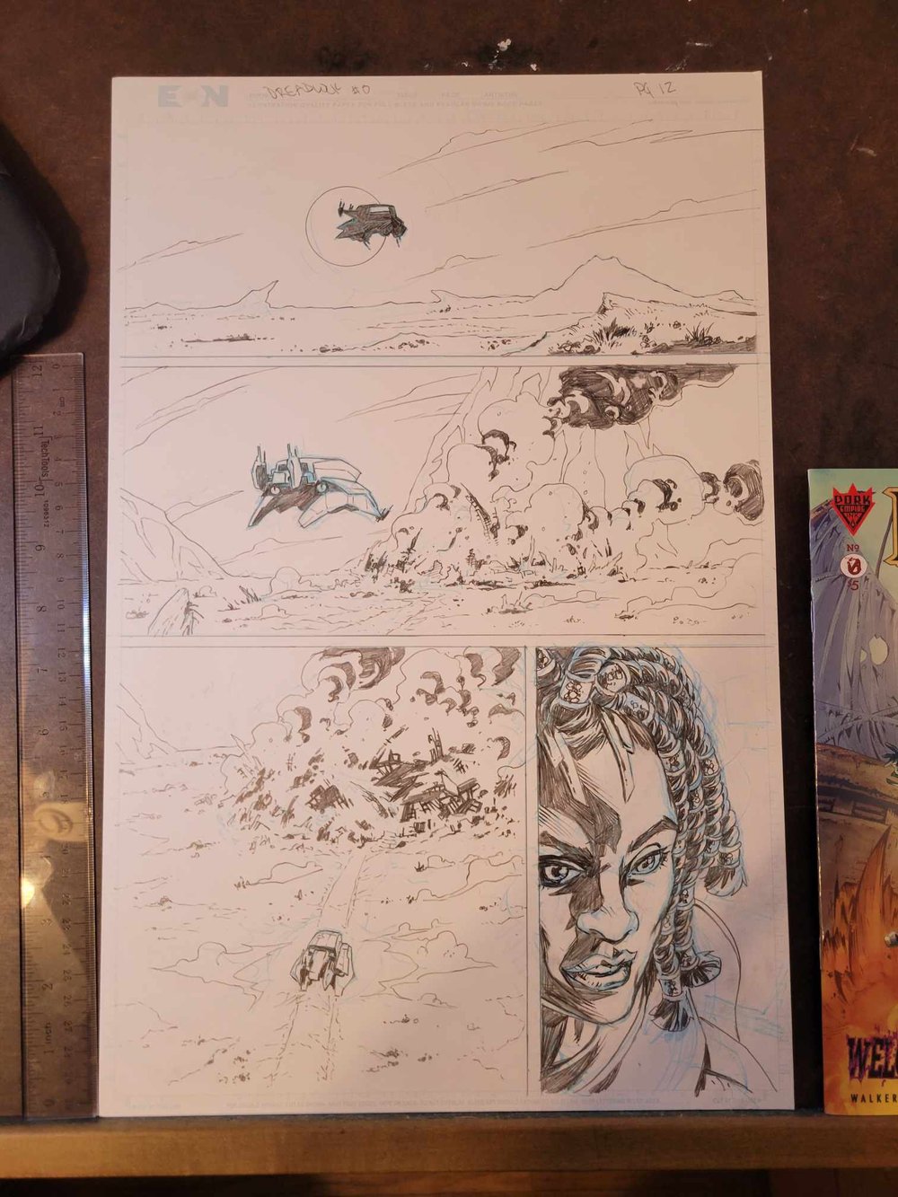 Image of Dreadlock The Barbarian Original art page 12