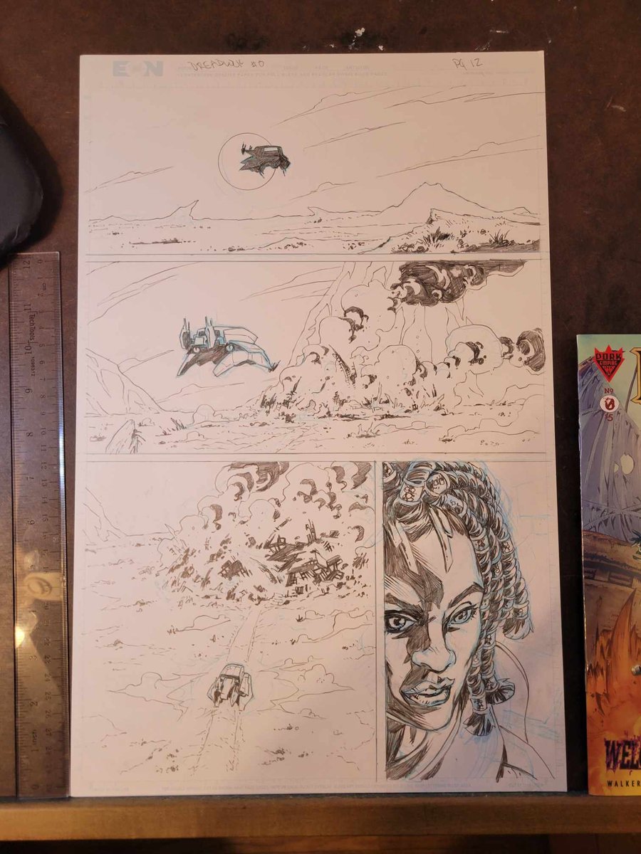 Image of  Dreadlock The Barbarian Original art page 12