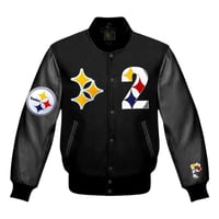 Image 1 of STEELERS #2 Diamond Edition Letterman 