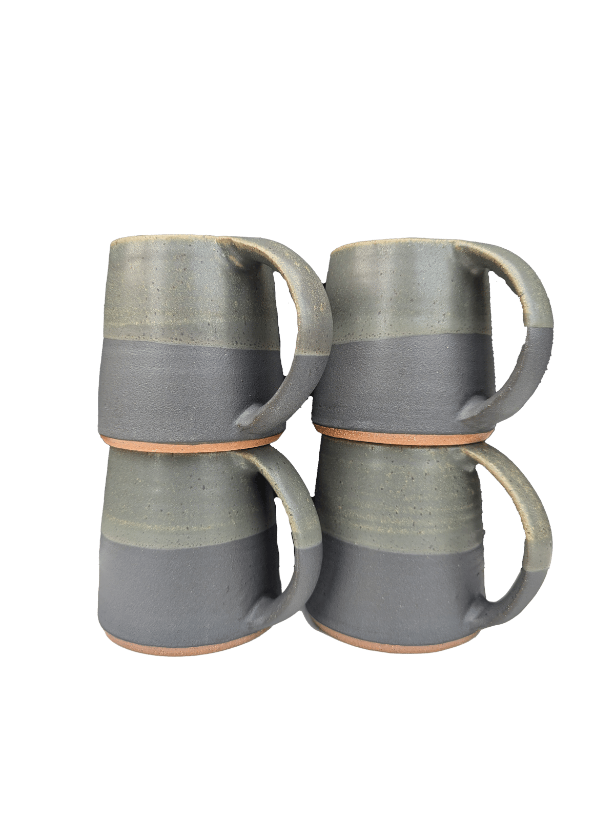 Image of Satin Black & Green Mugs