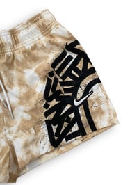 Image 3 of 1/1 Tie-Dye Nike Calligraphy Shorts