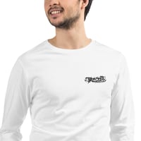 Image 1 of Dillon Smith Tattoo Signature and Box Logo Unisex Long Sleeve Tee
