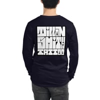 Image 2 of Dillon Smith Tattoo Signature and Box Logo Unisex Long Sleeve Tee