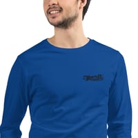 Image 3 of Dillon Smith Tattoo Signature and Box Logo Unisex Long Sleeve Tee