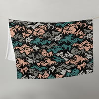 Image 1 of CORAL CAMO Throw Blanket PERSIMMON