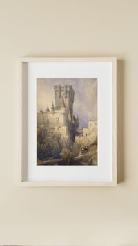 Image 1 of Medieval Castle On Rocky Cliffs Art Print