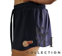 Image 2 of Lacey Butterfly Shorts - Navy