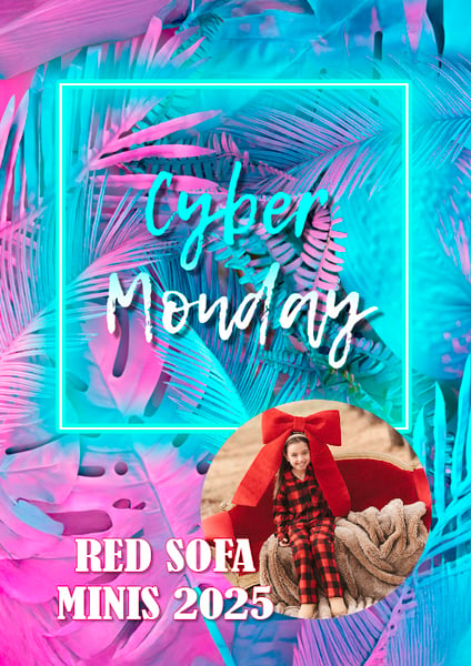 Image of CYBER MONDAY SALE #2 - RED SOFA