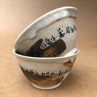 Image 1 of Scripted wildclay teabowl set