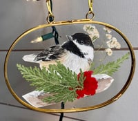 Image 1 of Oval Chickadee Hanging 