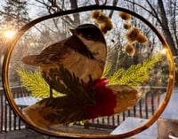 Image 2 of Oval Chickadee Hanging 