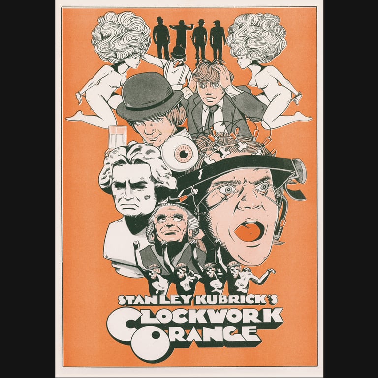 A Clockwork Orange A3 Risograph Movie Poster Image 2