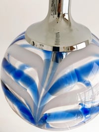 Image 2 of LÁMPARA DE TECHO MURANO AZUL, AÑOS 70