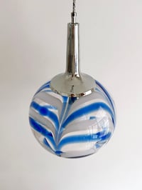 Image 4 of LÁMPARA DE TECHO MURANO AZUL, AÑOS 70