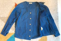 Image 4 of Japan Blue jeans Momotaro indigo dyed sashiko jacket, size M (fits slim)