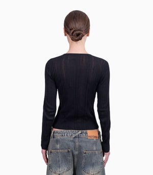 Image of PROTÉMOA - Touch Black Cardigan