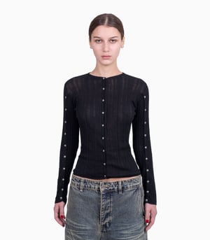 Image of PROTÉMOA - Touch Black Cardigan