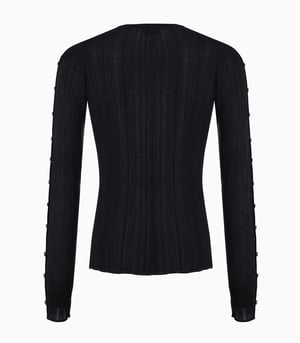 Image of PROTÉMOA - Touch Black Cardigan