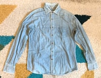 Image 1 of 45 rpm indigo dyed selvedge denim shirt, size 4 (fits M)