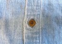 Image 7 of 45 rpm indigo dyed selvedge denim shirt, size 4 (fits M)