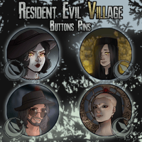 RESIDENT EVIL VILLAGE - Button Pins