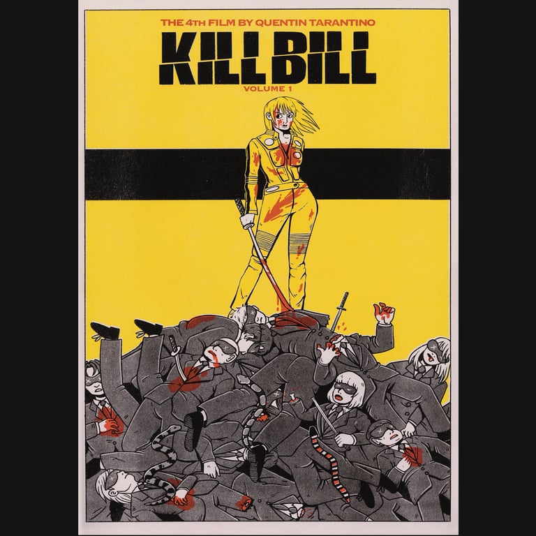 Kill Bill A3 Risograph Movie Poster Image 2