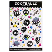 Image 1 of Sootballs Transparent Sticker Sheet