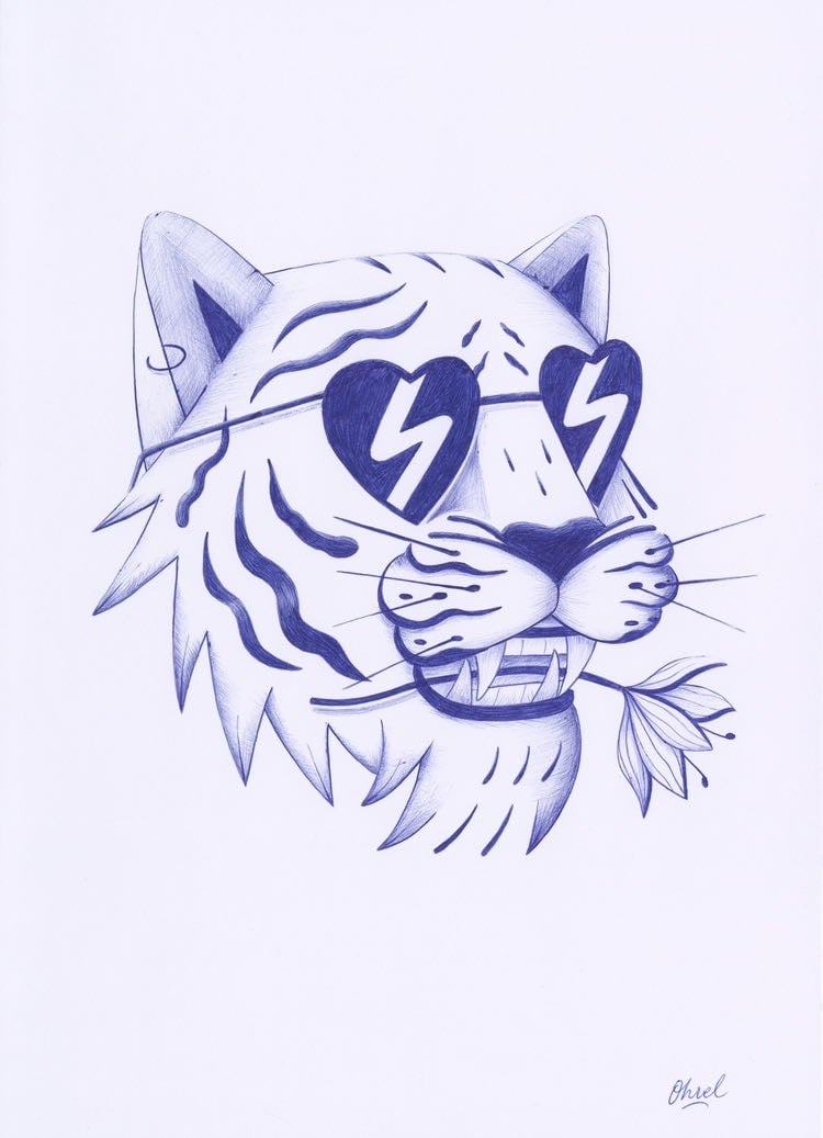 Image of Love Tiger Head 