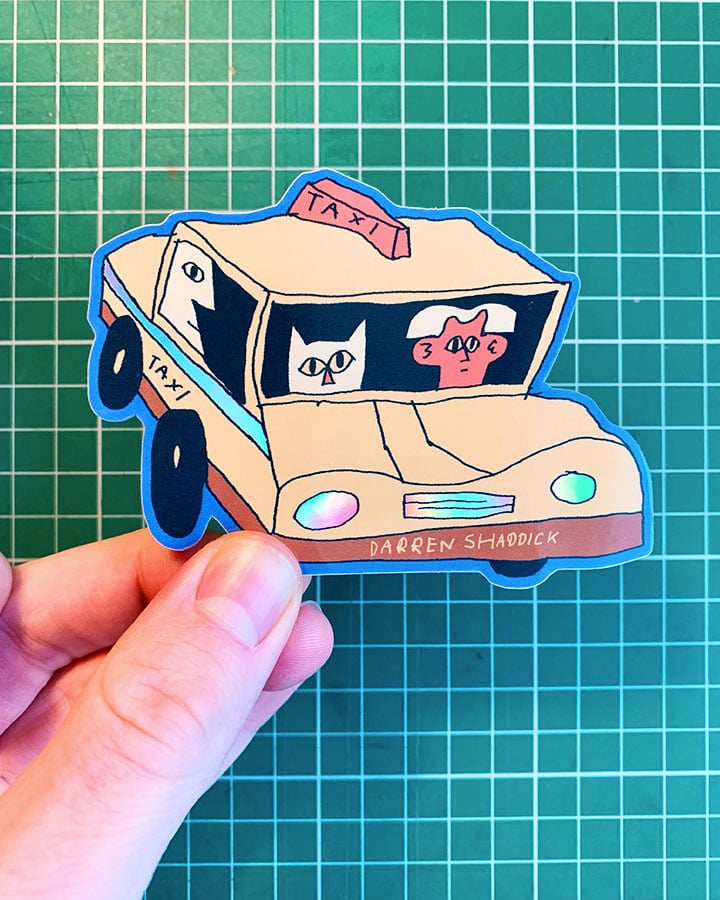 Taxi - Holo Sticker