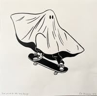 Skating Ghost Test Print