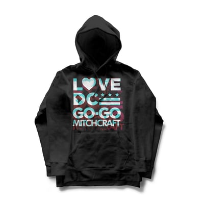 Image of LOVE DC GOGO Glitch Hoodie