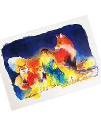 Image 1 of A4 - La dame aux renards