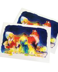 Image 3 of A4 - La dame aux renards