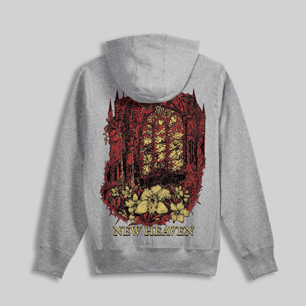 Image of ATHLETIC GRAY HARRISON NEW HEAVEN PULLOVER HOODIE