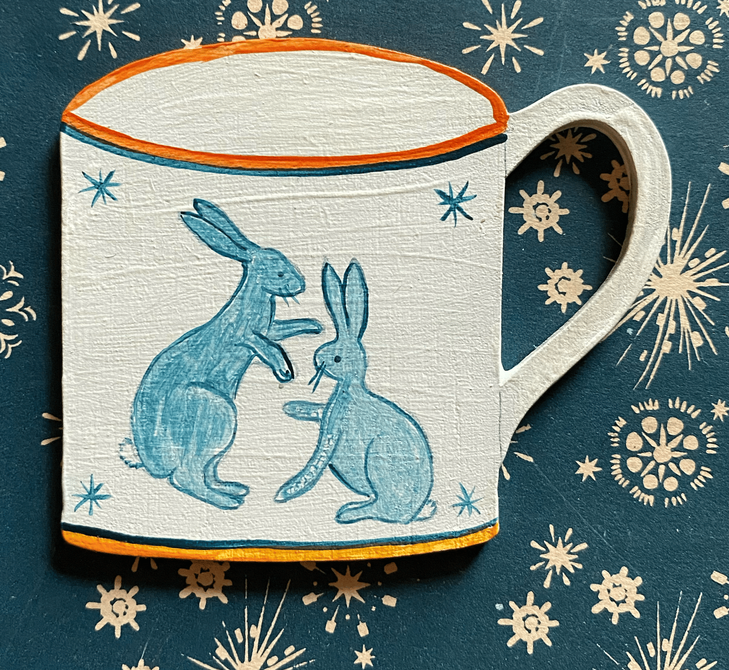 Image of Boxing hares cup (61)