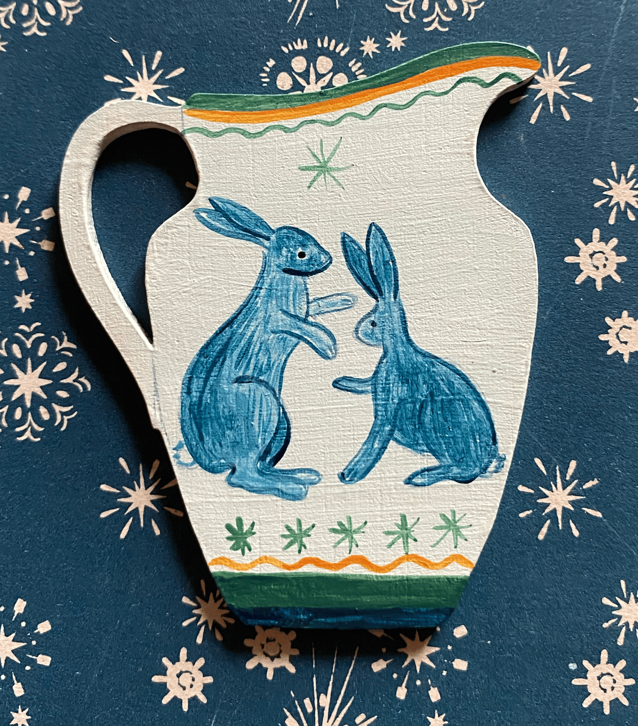 Image of Boxing hares jug (64)