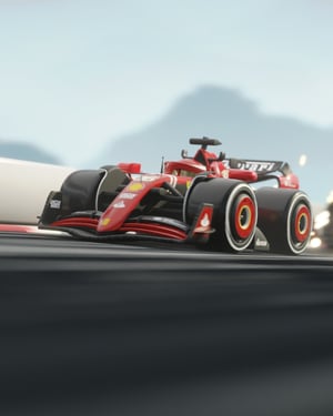 Image of Red and Silver F1