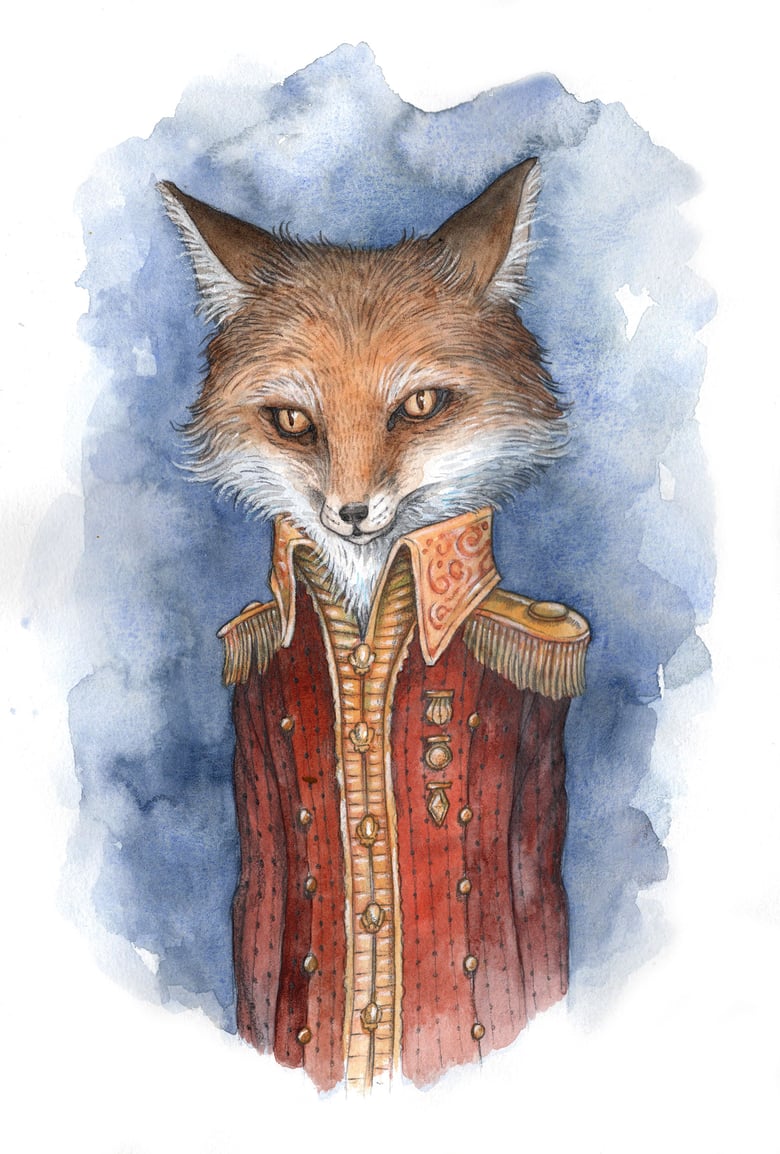 Image of 'The Soldier Fox' Original Artwork by Adam Oehlers