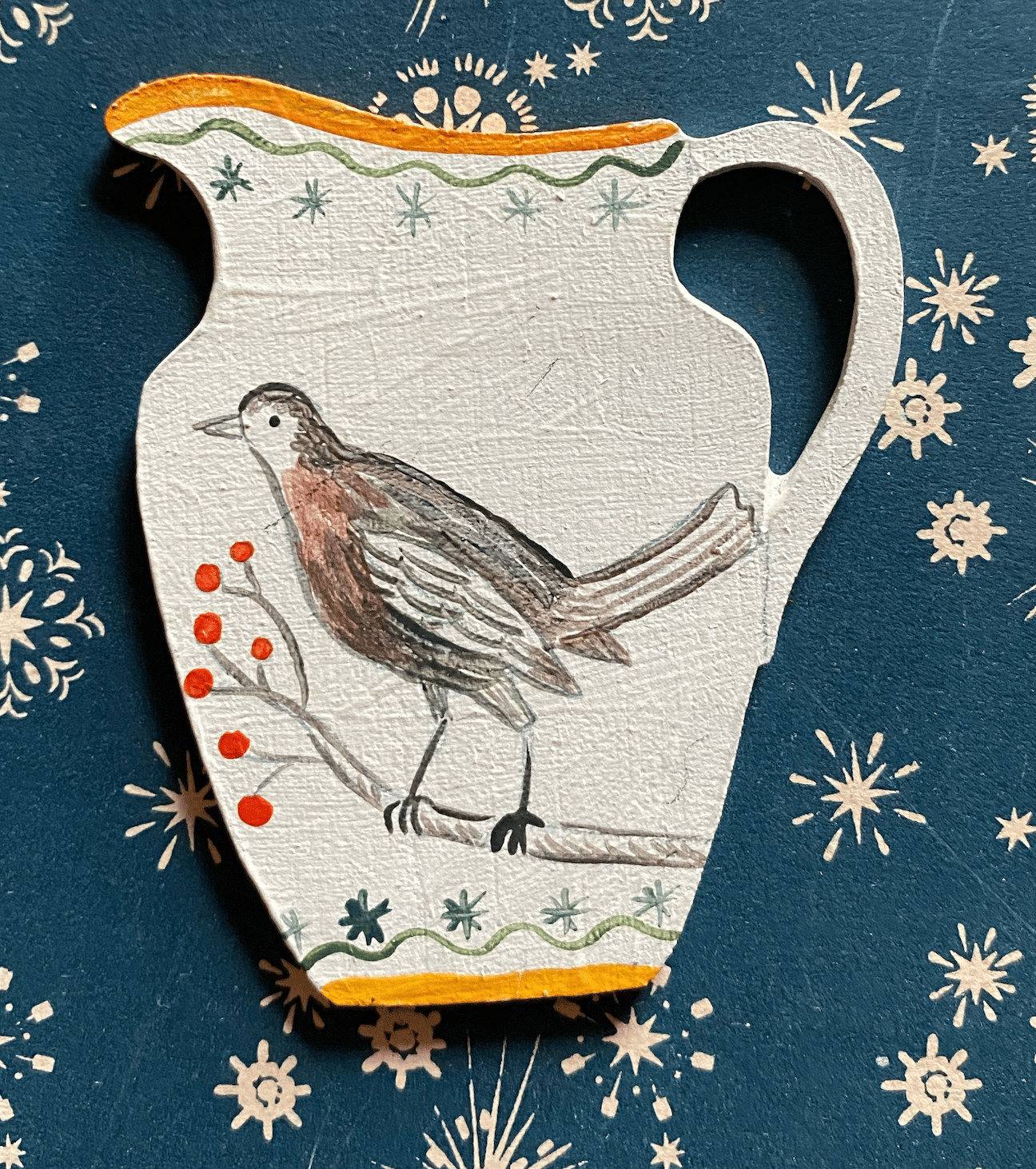 Image of Winter bird jug (76)